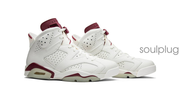 AIR JORDAN 6 RETRO 'WHITE MAROON'